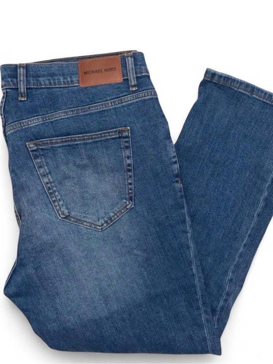 Michael Kors Other - Michael Kors Men’s Denim Straight Jeans in Blue with Tan Patch